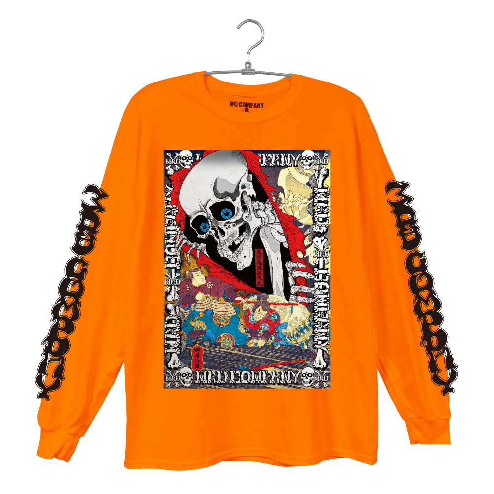滑走髑髏丸ロンTEE【 魔改造Ver. 】