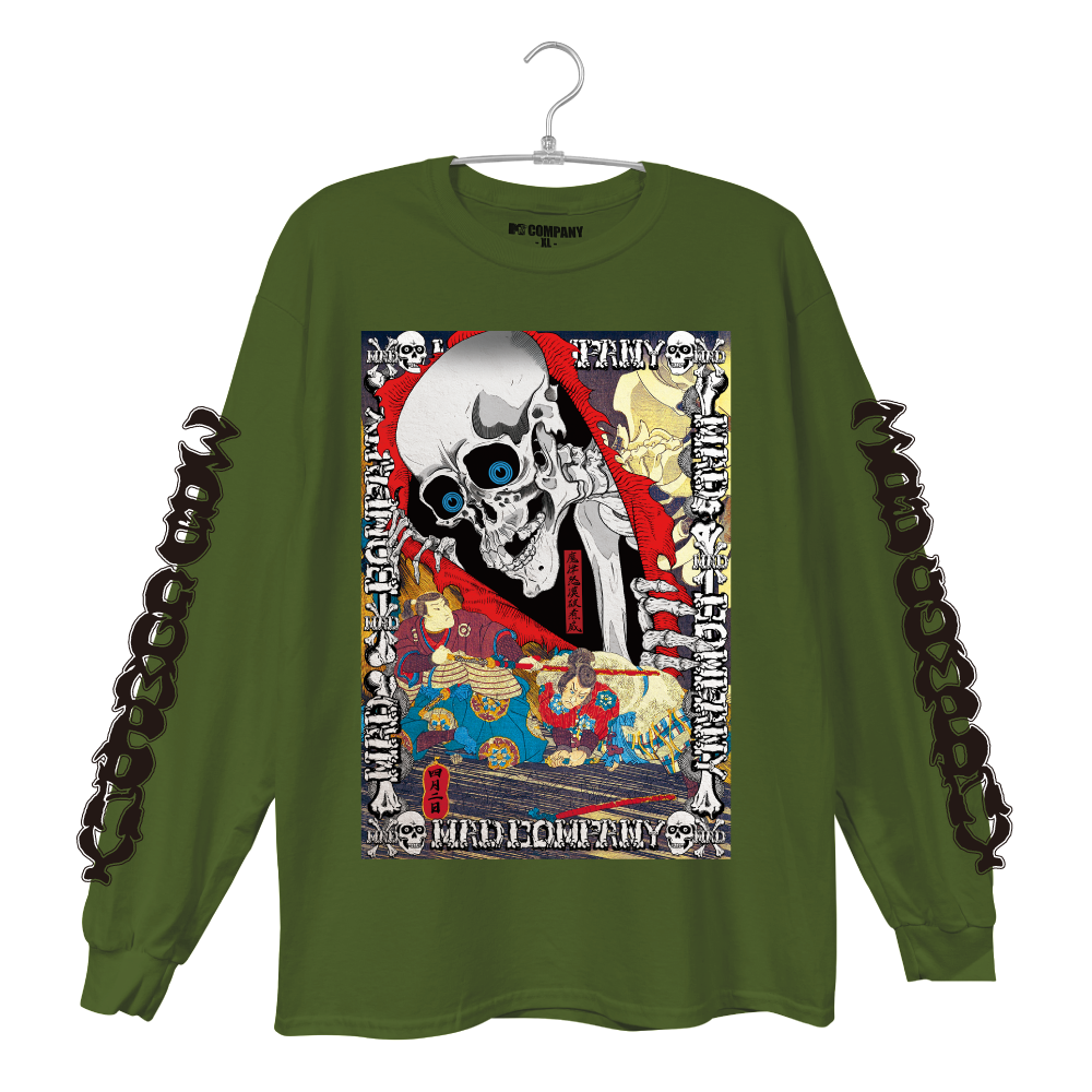 滑走髑髏丸ロンTEE【 魔改造Ver. 】
