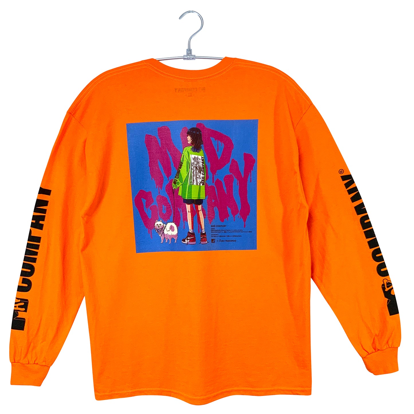お散歩ガールロンTEE【オレンジ】
