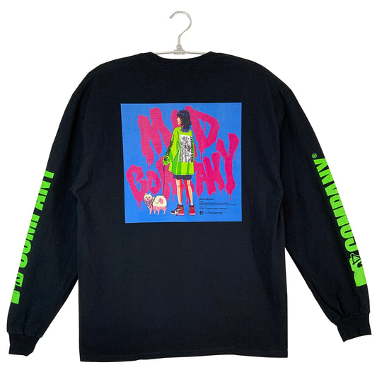 お散歩ガールロンTEE【ブラック】