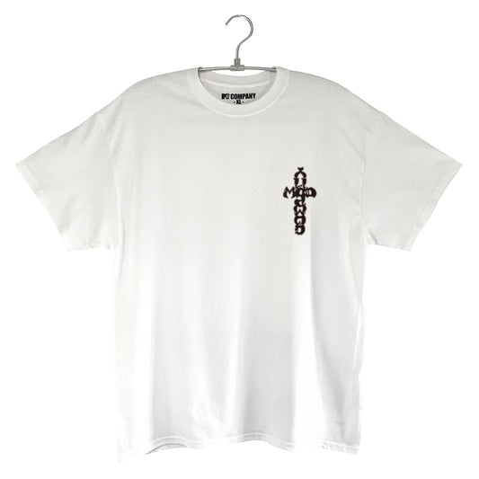 滑走髑髏丸TEE【ホワイト】