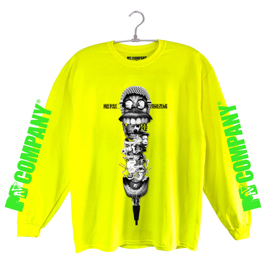 MC てっちゃんロンTEE【蛍光イエロー】